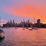 Boston Harbour at Sunset