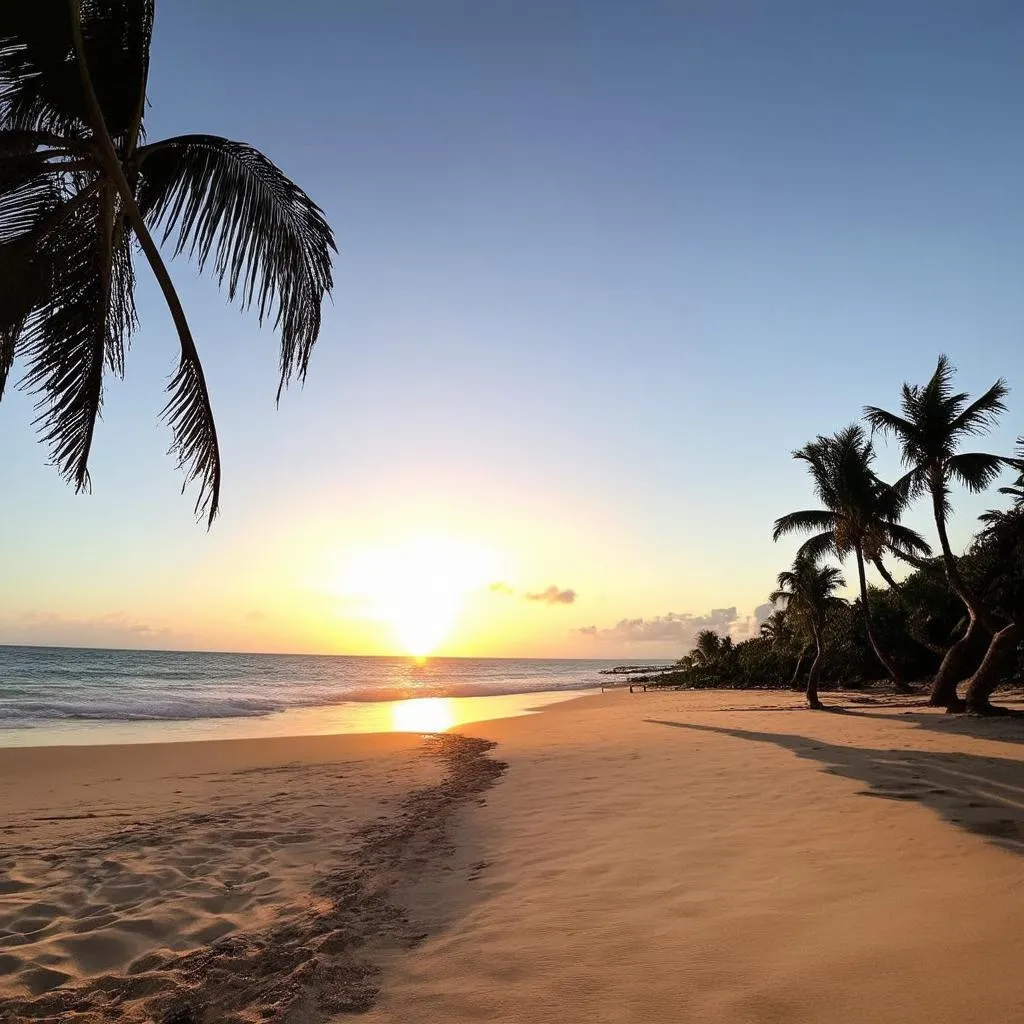 Sunset on a Brazilian Beach