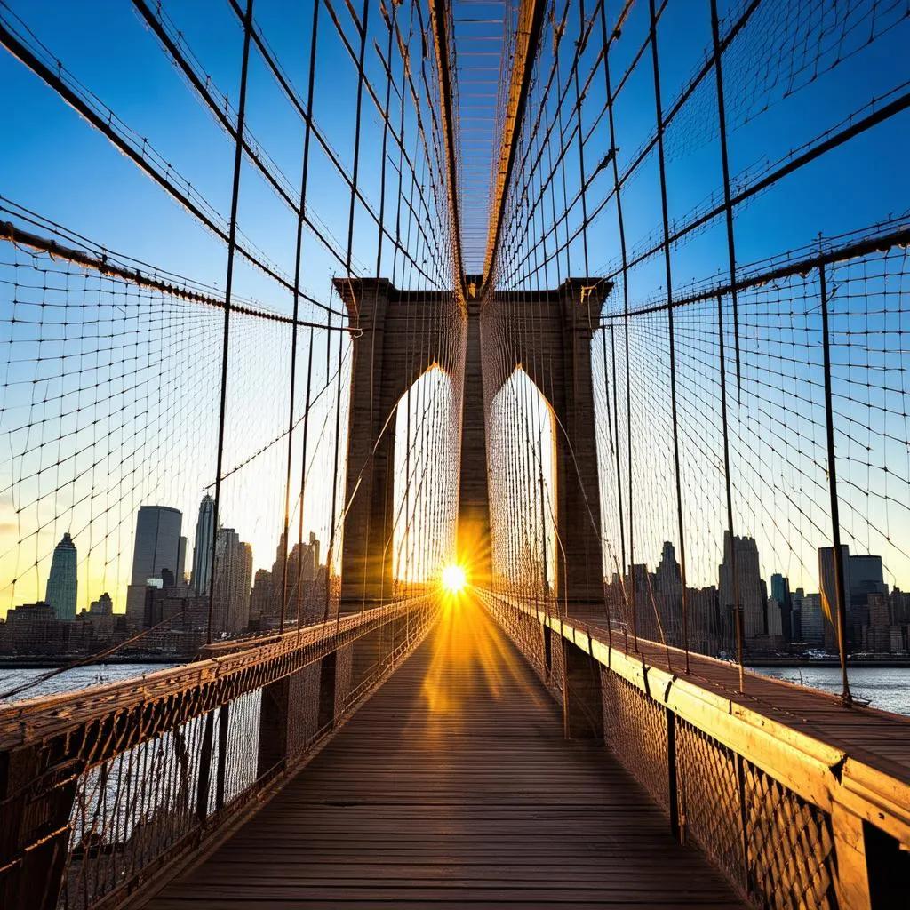 Brooklyn Bridge at Sunset