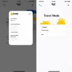 Bumble Travel Mode settings