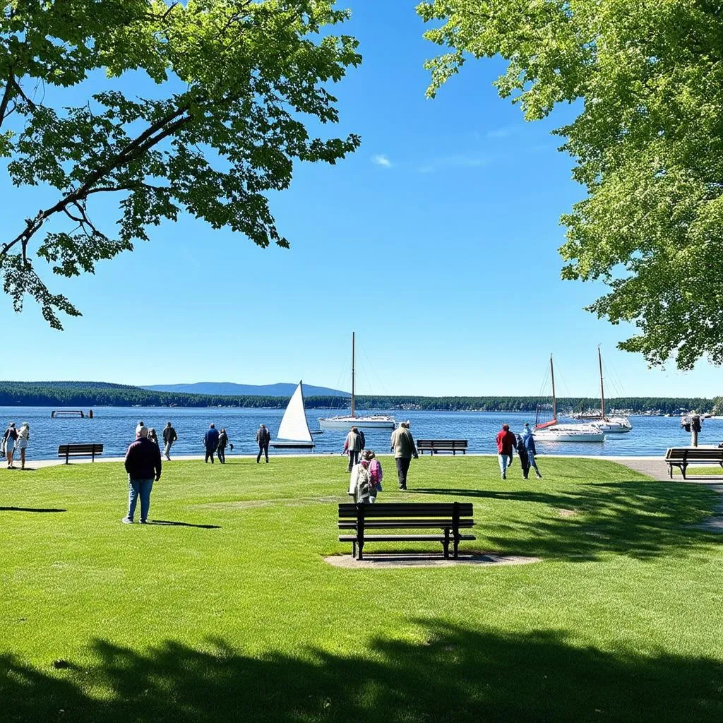 Waterfront Park in Burlington, Vermont