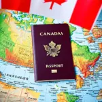 Canadian Flag and Passport