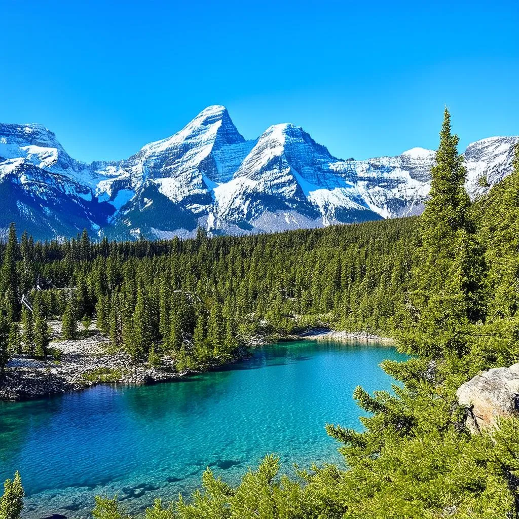 Canadian Rockies Landscape