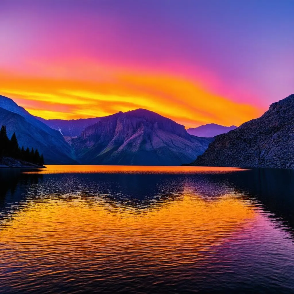 Canadian Rockies Sunset