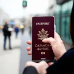 Canadian Traveller Checking Phone