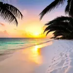 Cancun Beach at Sunset