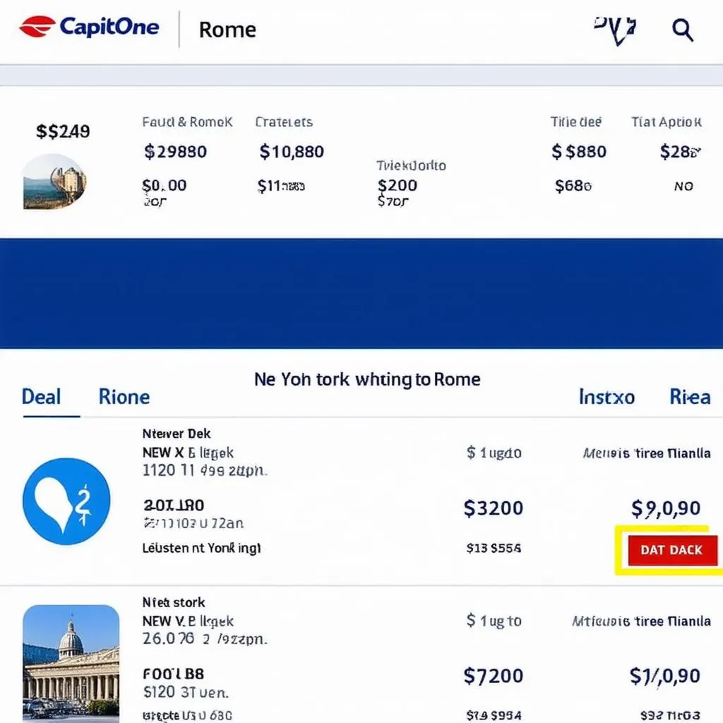 Capital One Travel Flight Comparison