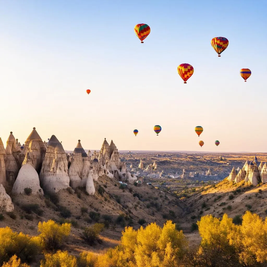 Hot Air Balloons over Cappadocia