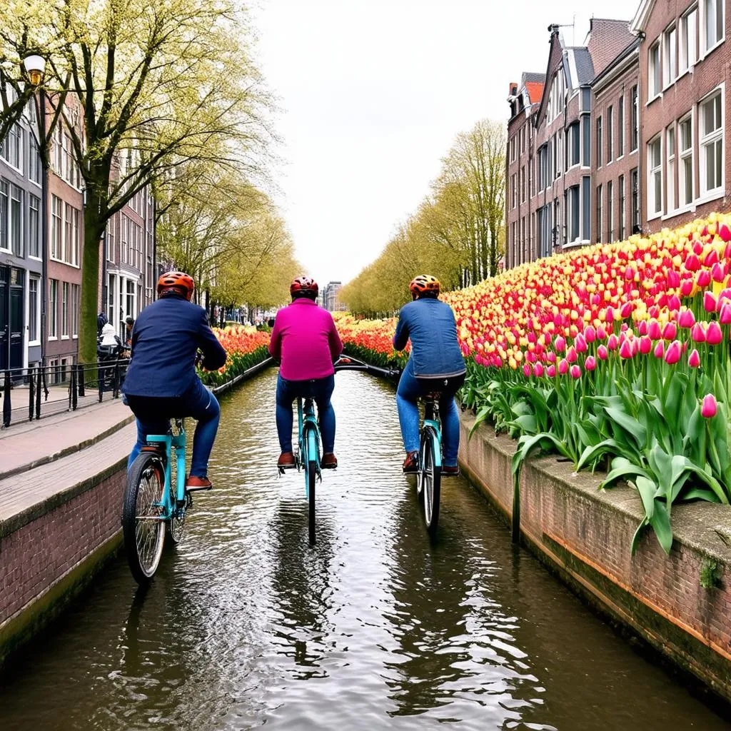 Cyclists in Amsterdam