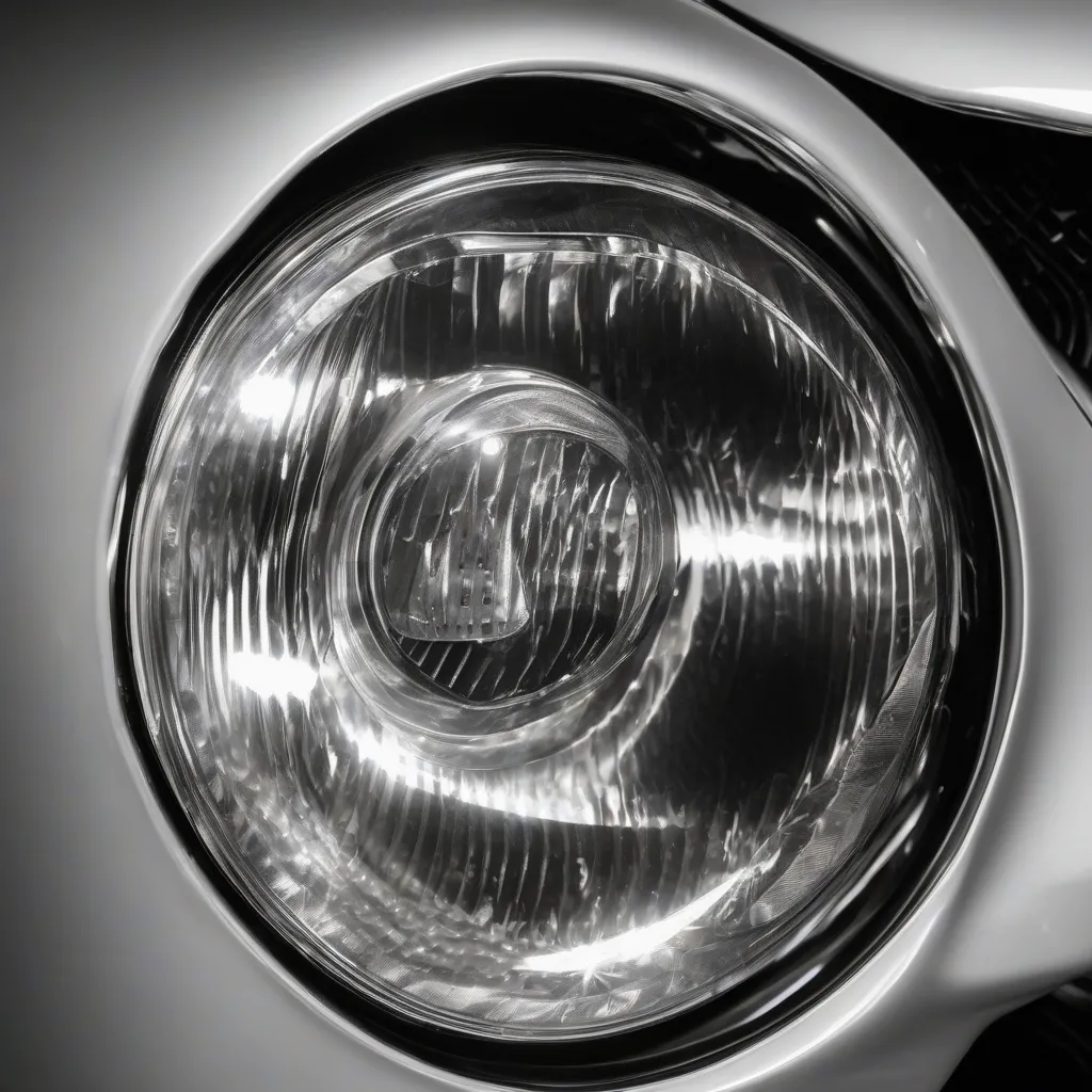 Car Headlight with Concave Mirror