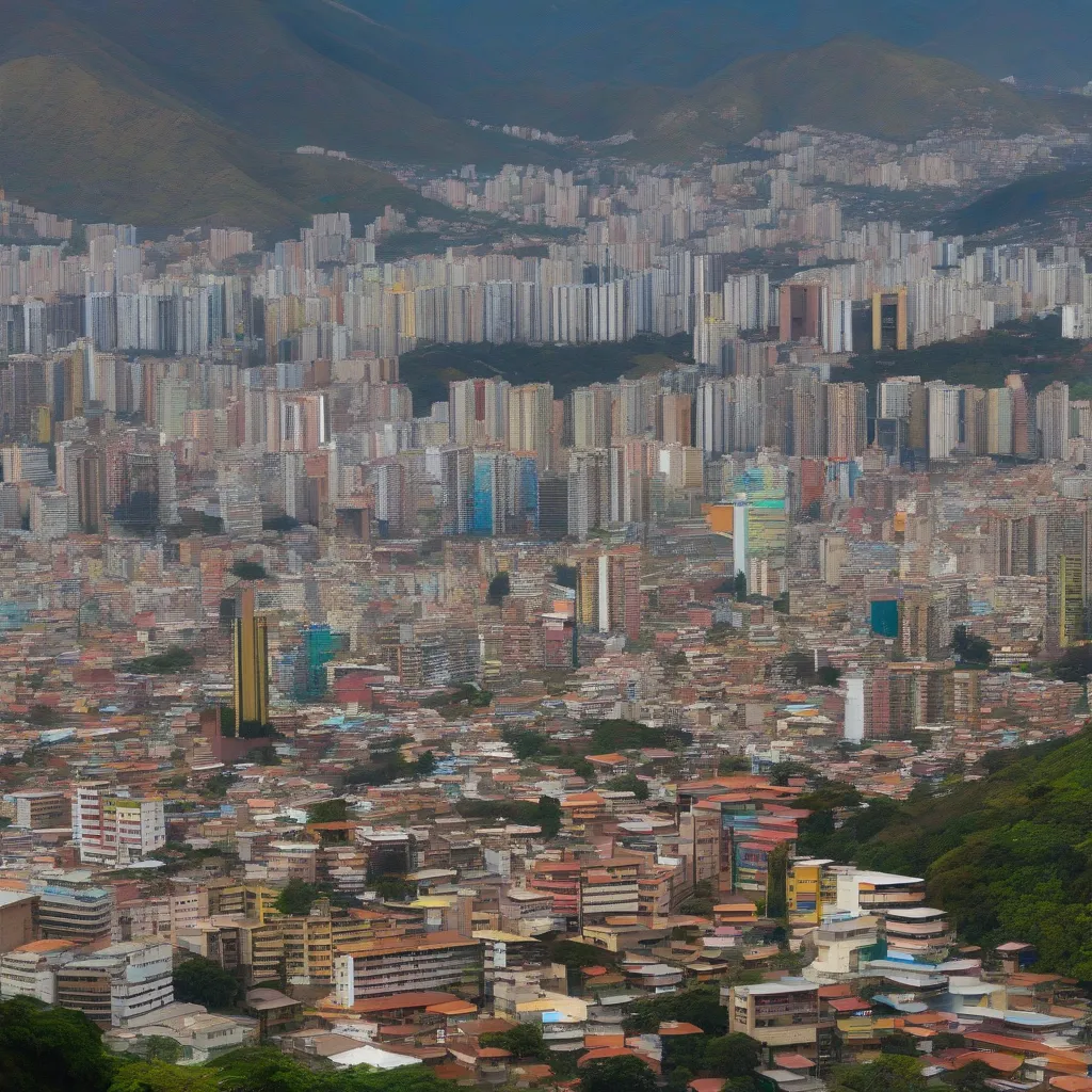 Vibrant Cityscape of Caracas, Venezuela