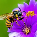 Carpenter Bee Gathering Pollen