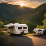 Casita Travel Trailer on Mountain Road