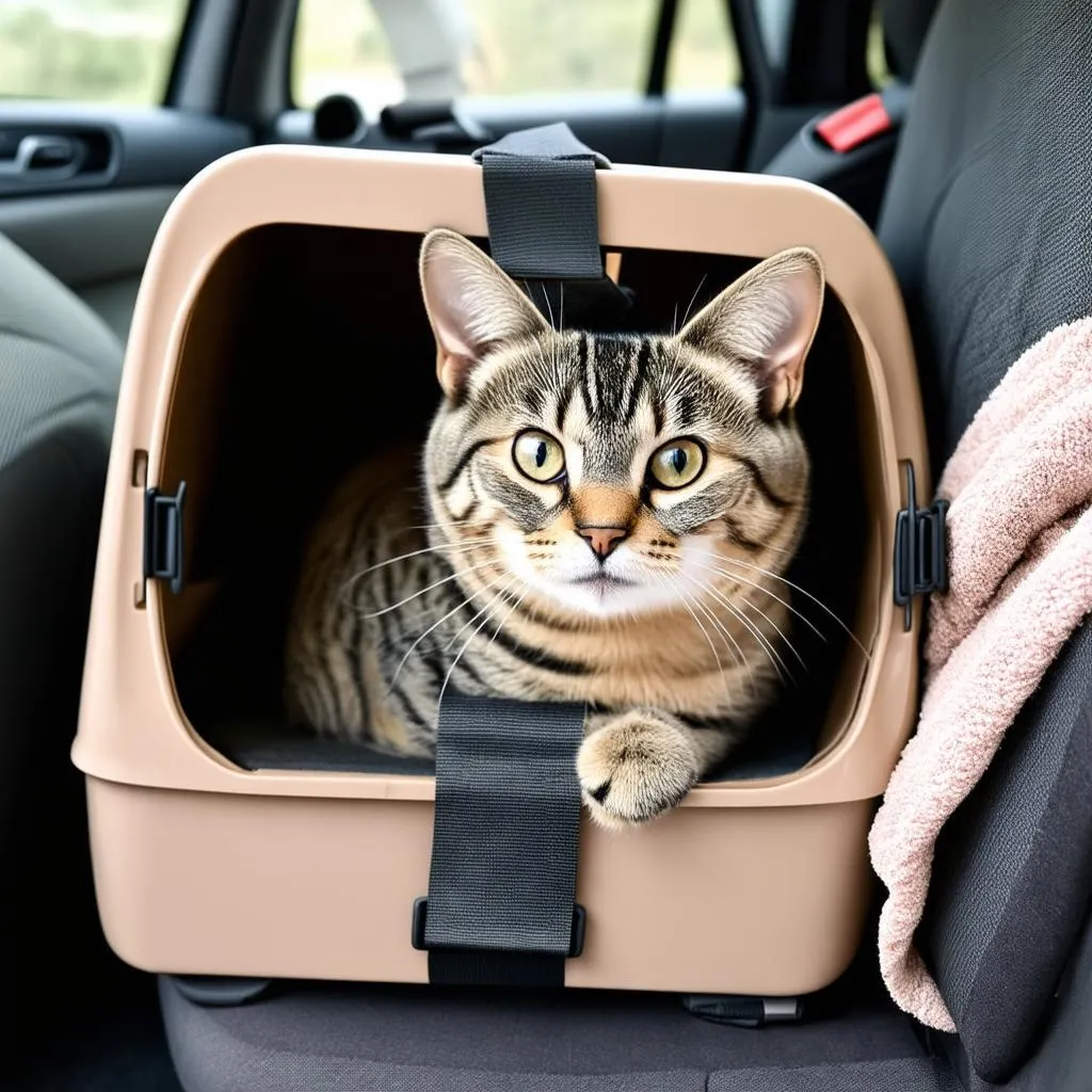 Cat in a Carrier