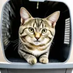 Cat Traveling in Carrier