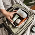 CBD Cream in Travel Bag