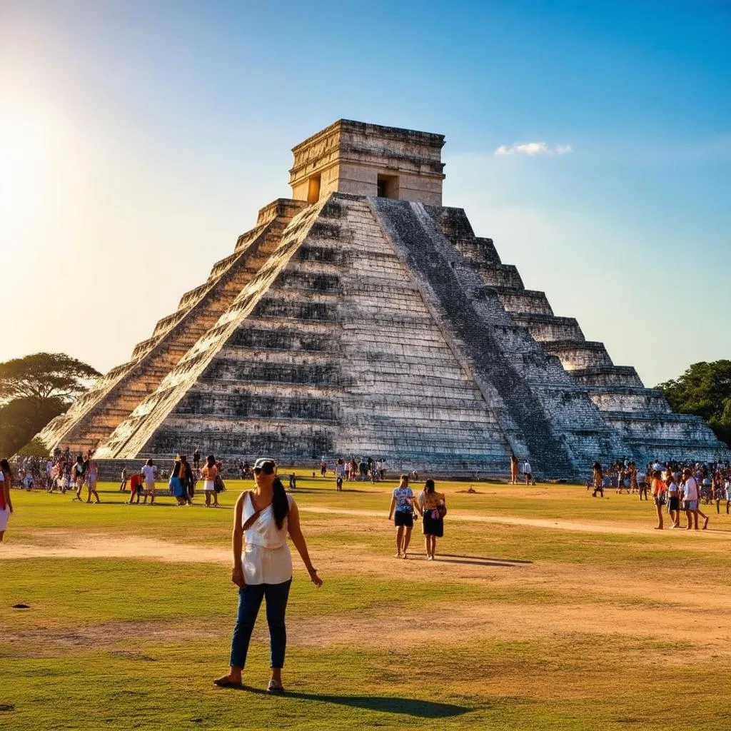 Ancient Mayan Ruins at Chichen Itza