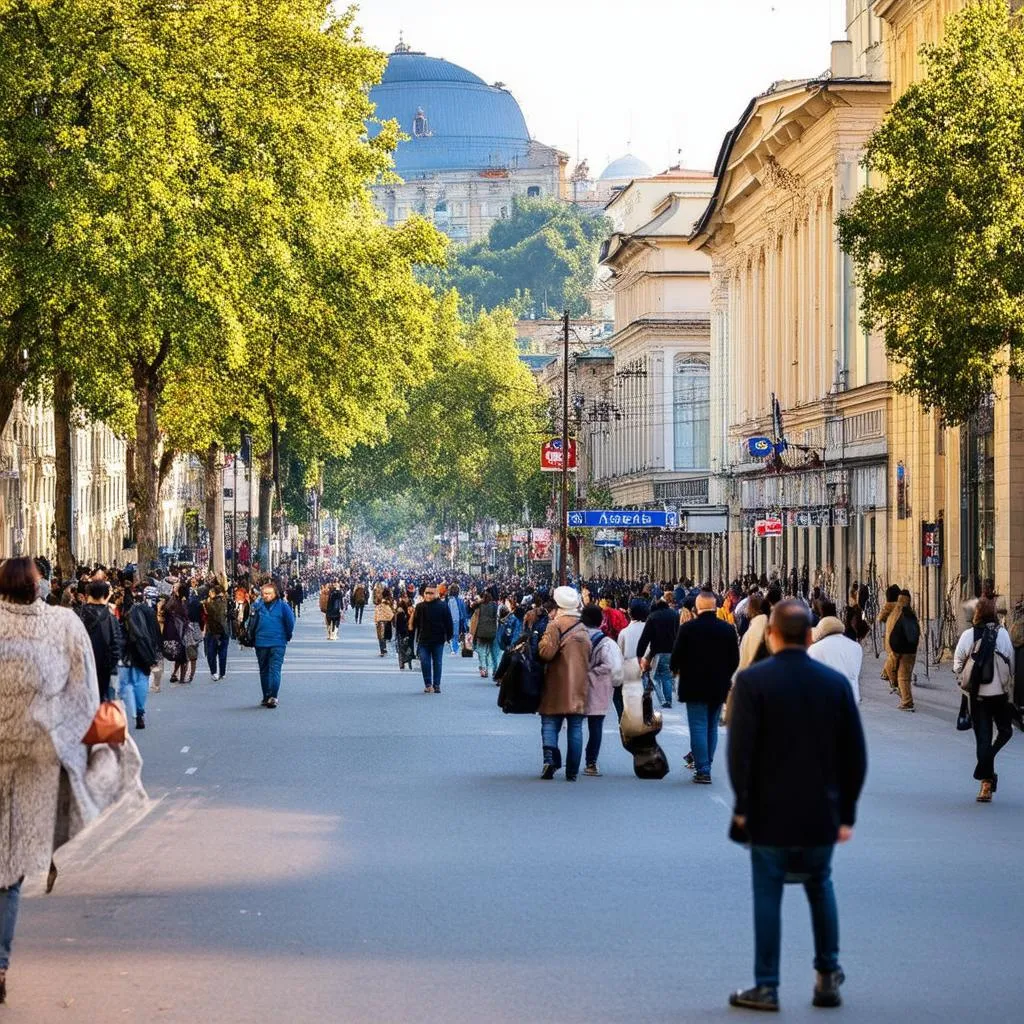 Vibrant cityscape of Chisinau, Moldova