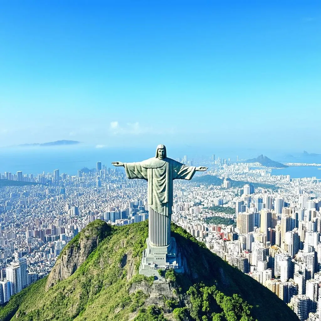 Christ the Redeemer Statue Overlooking Rio