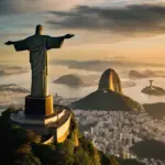 Christ the Redeemer statue overlooking Rio de Janeiro