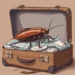 Cockroach in a suitcase