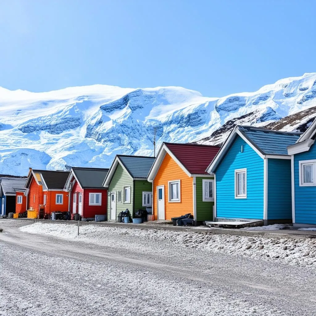 Colorful Houses in Nuuk, Greenland