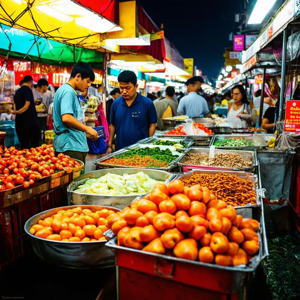 Bustling Night Market