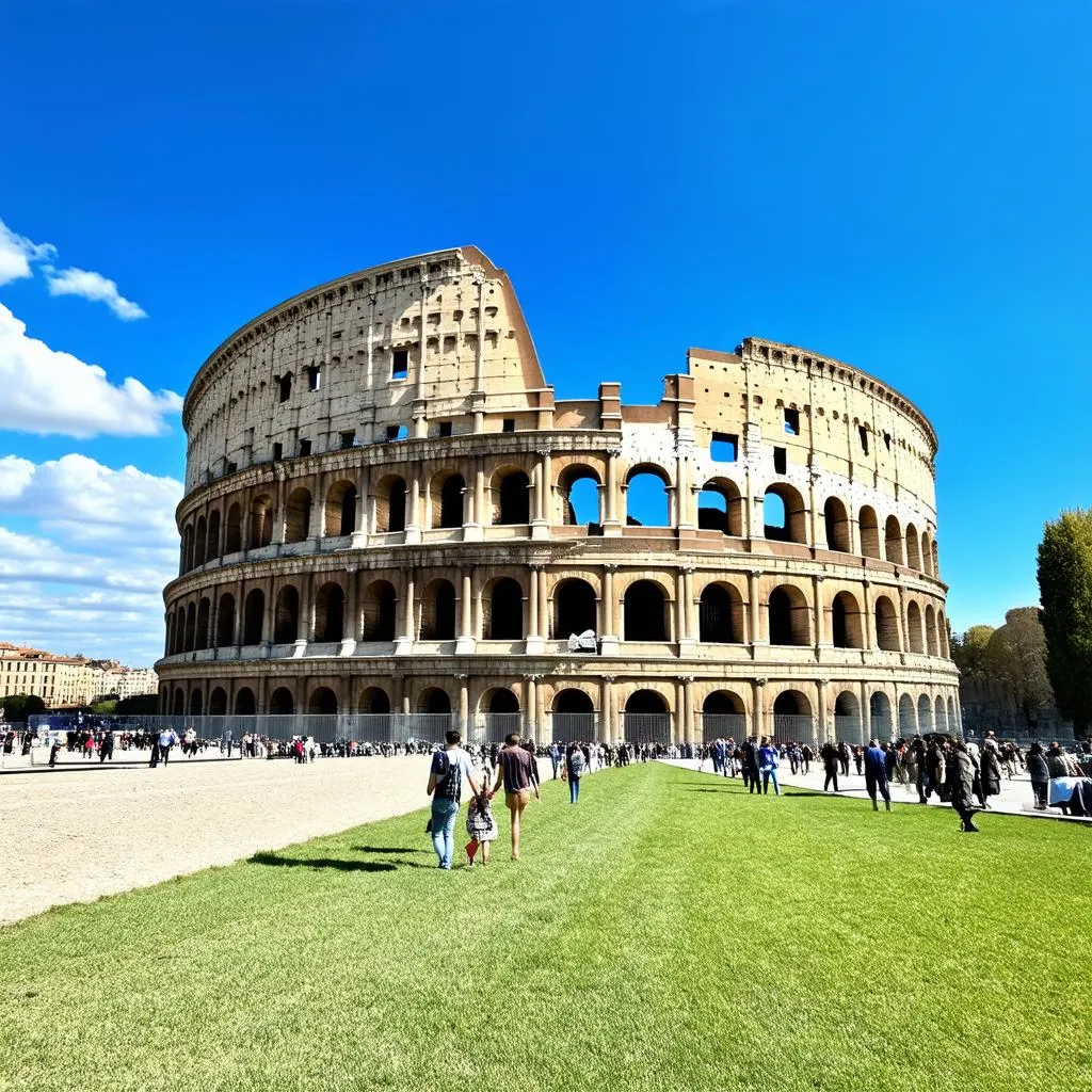 The Colosseum in Rome, Italy