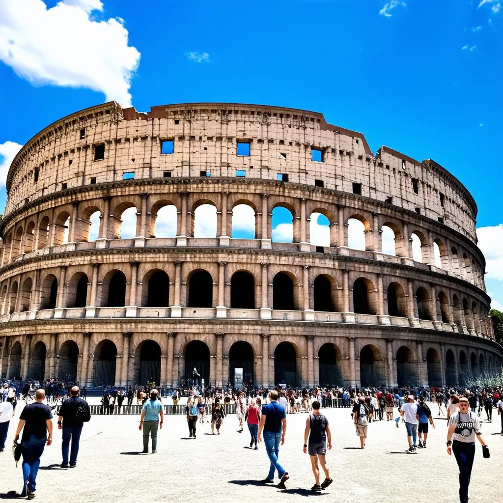 The Colosseum in Rome, Italy