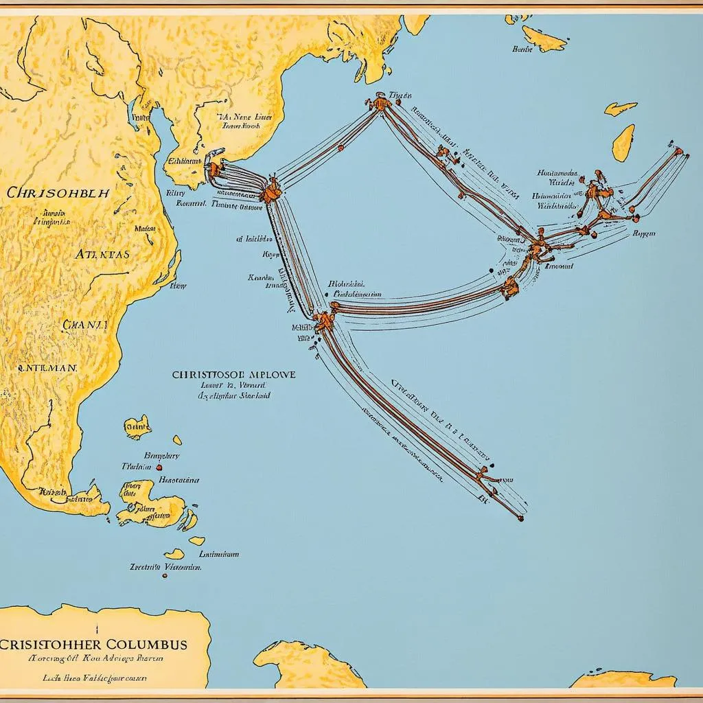 A Map of Columbus’s Travels to America: Retracing the Explorer’s Historic Journey