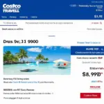 Costco Travel Website