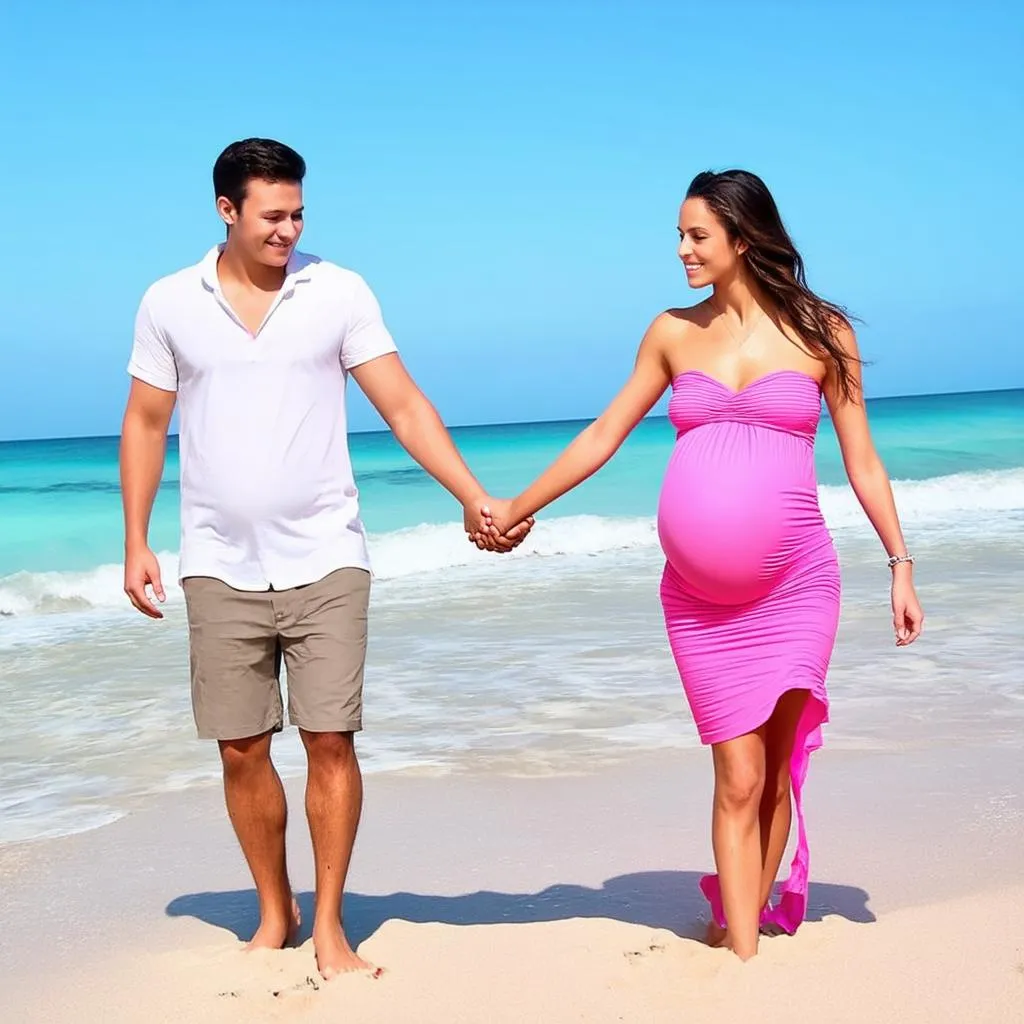 Romantic getaway during pregnancy