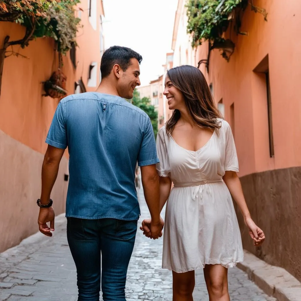 Couple Exploring Santa Cruz