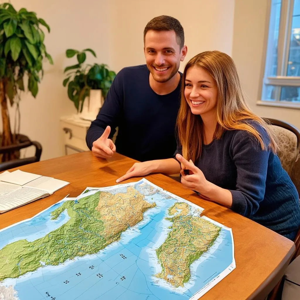 Couple Planning their Next Trip