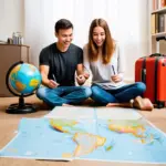 Couple Planning Trip