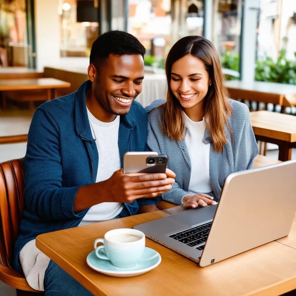 Couple Researching Travel Insurance