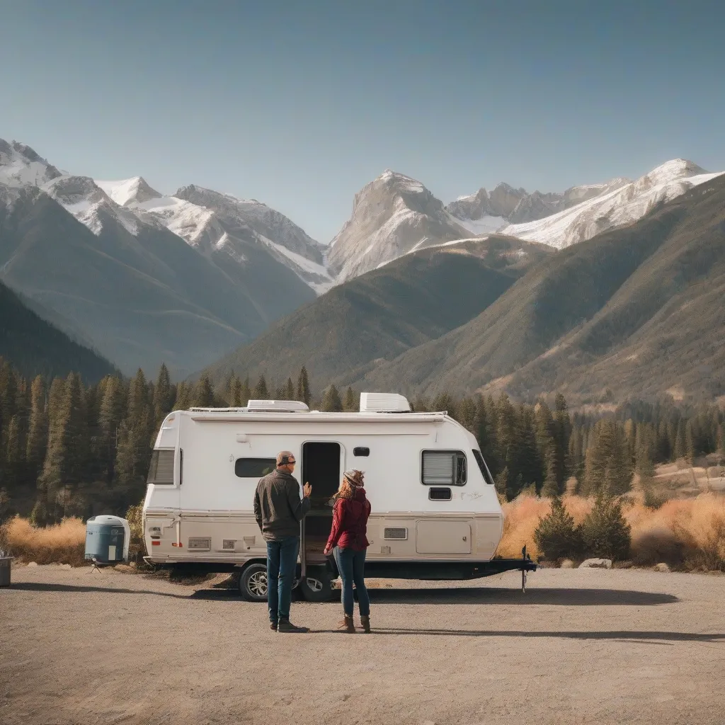 Couple RV Mountain View