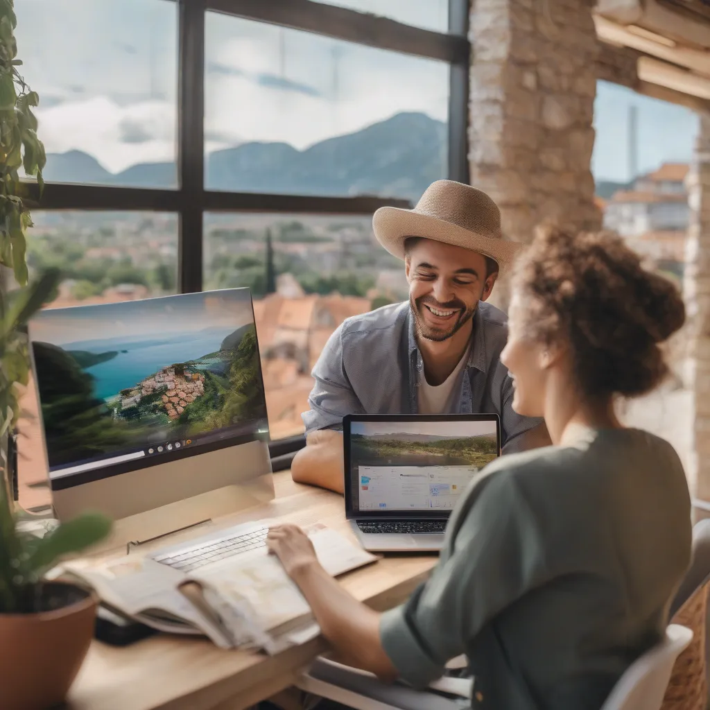 Couple Using AI Travel Planner