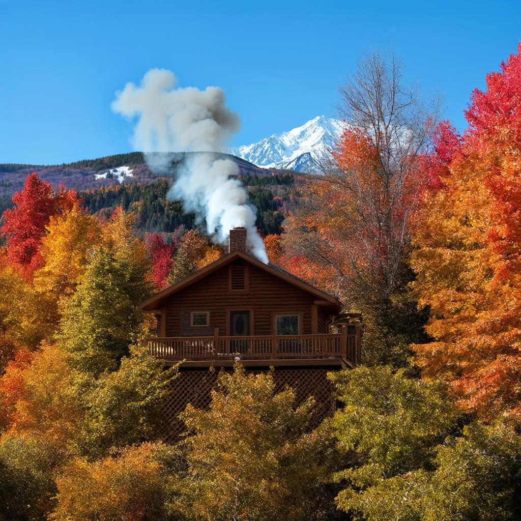 Cozy Cabin with a Mountain View