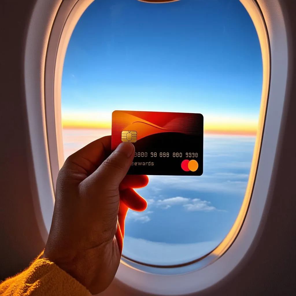 Credit Card Airplane Window View