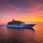 Cruise Ship at Sunset