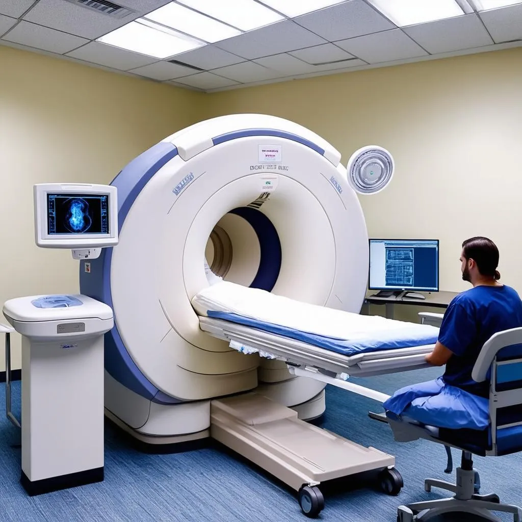 Modern CT Scanner in a Hospital