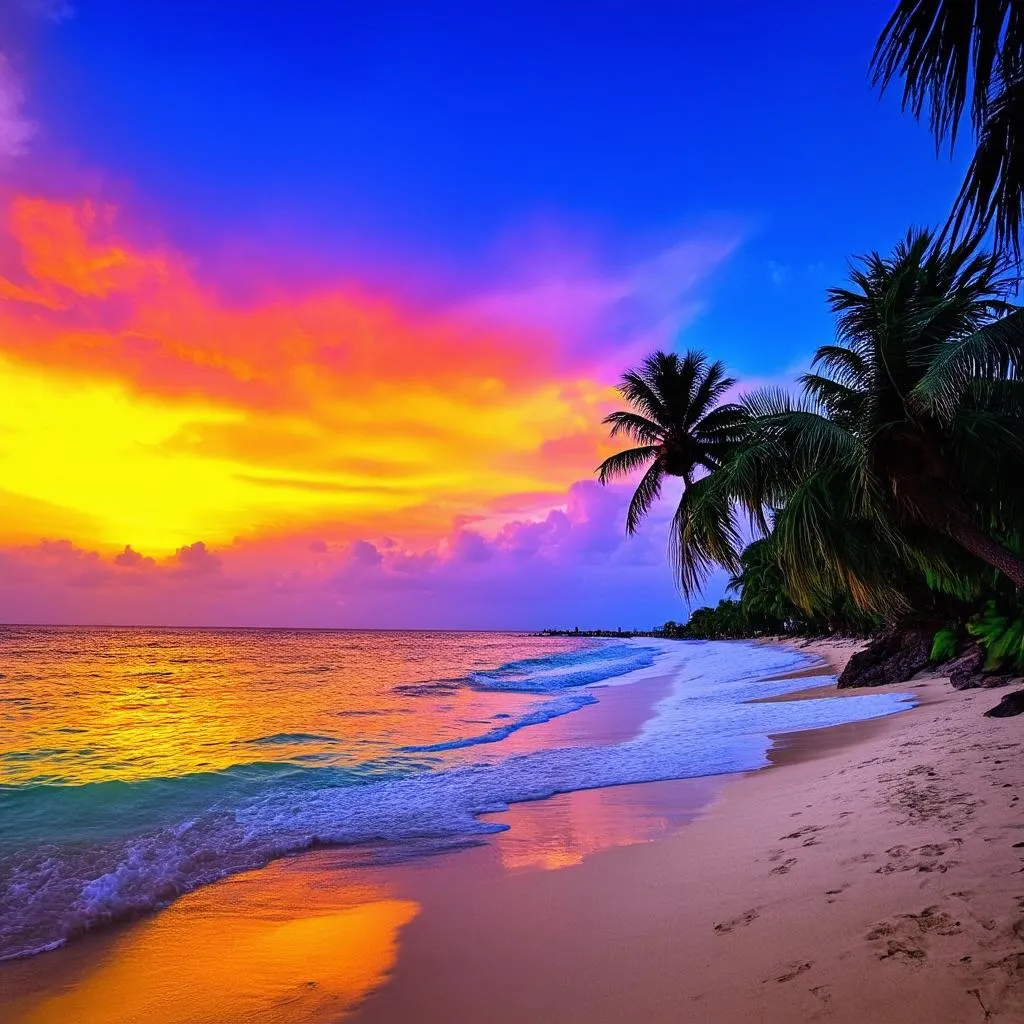 Cuban Beach Sunset