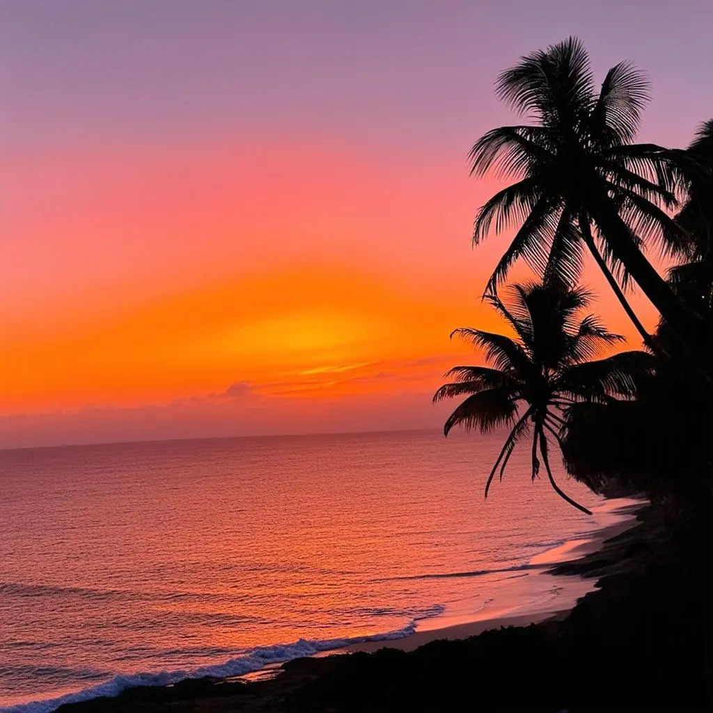 Cuban Beach Sunset