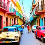 Vibrant Cuban Street