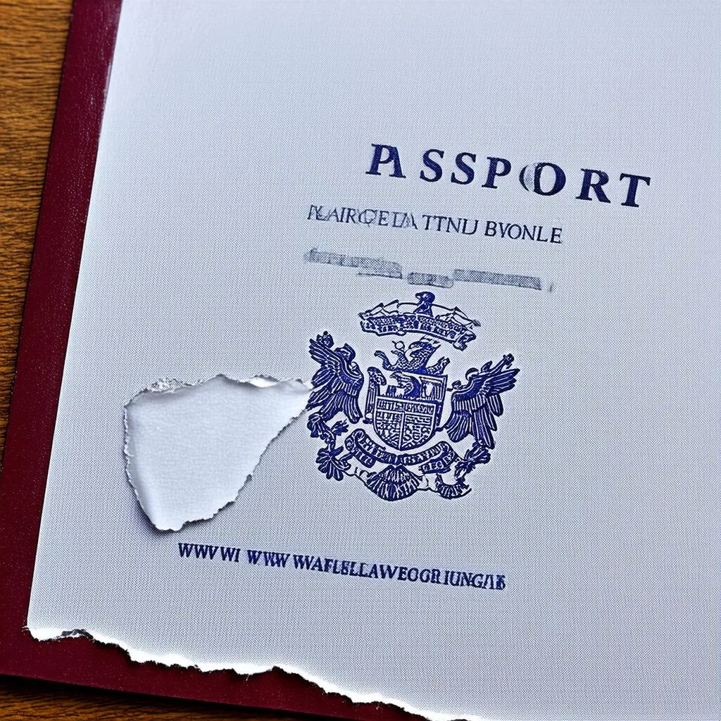 Damaged Passport