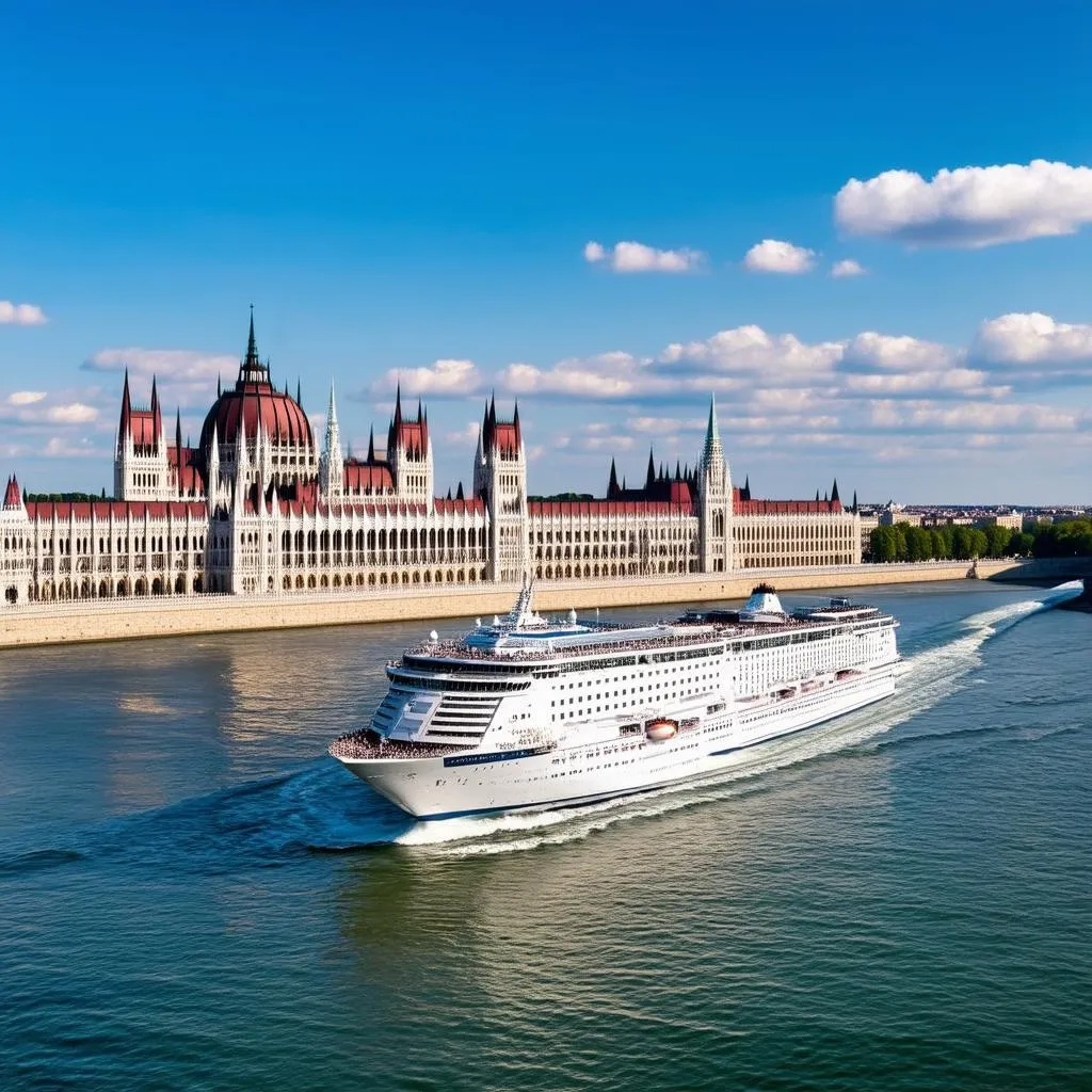 Danube River Cruise with Budapest Parliament