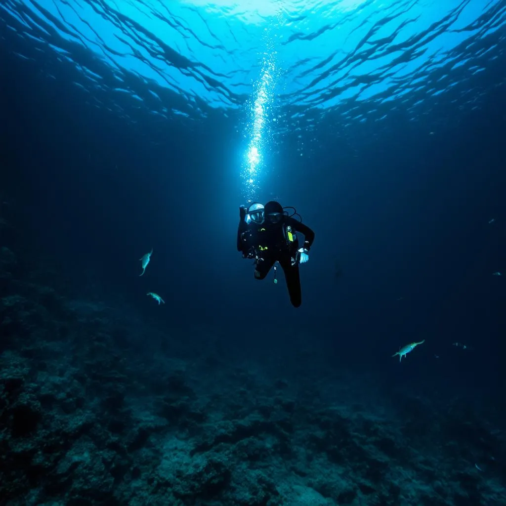 Deep Sea Diver Exploring the Ocean Depths