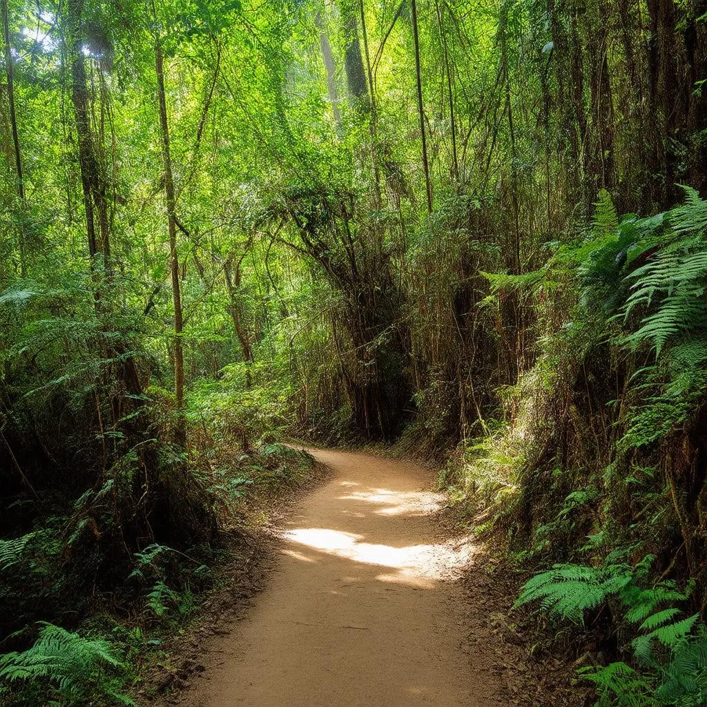 Lush Rainforest Path