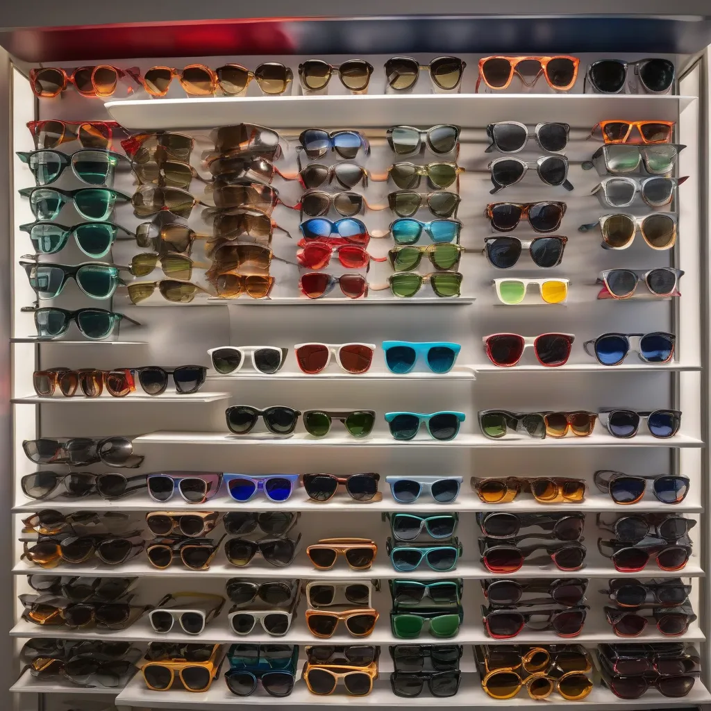 Colorful Sunglasses on Display